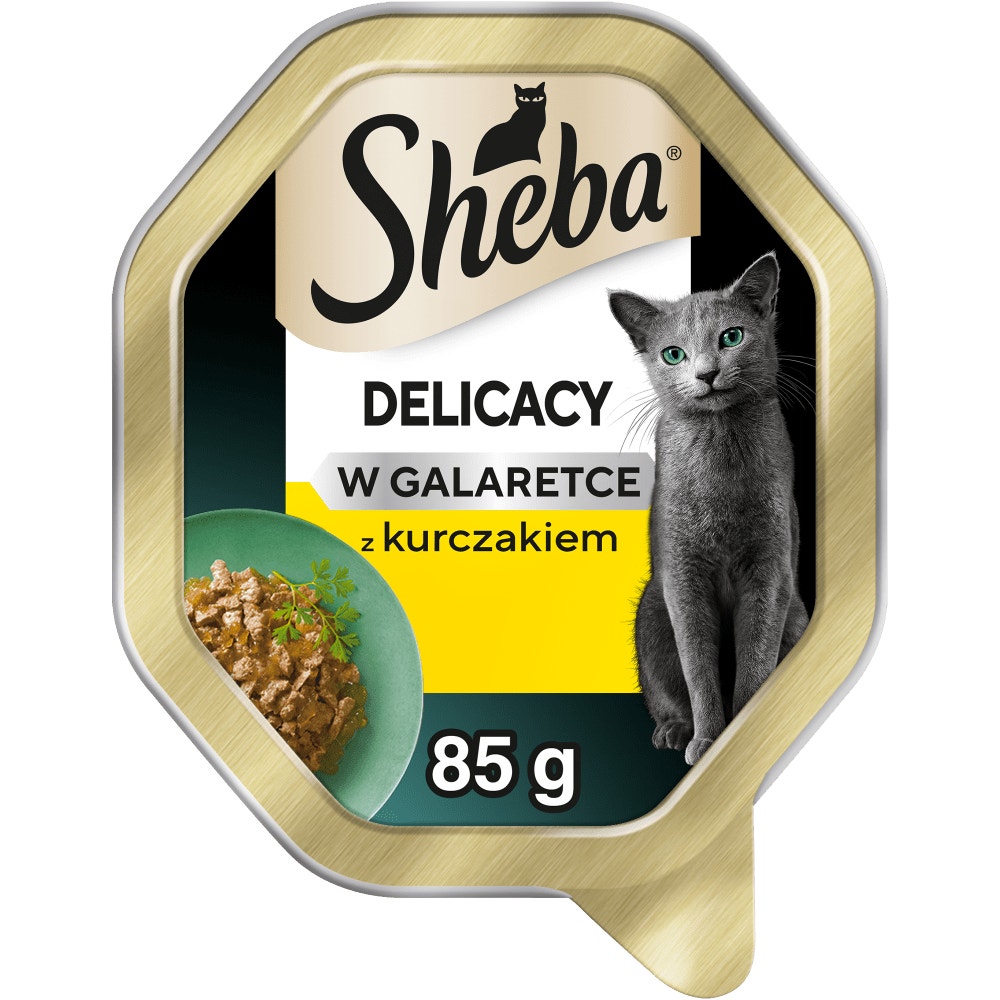 SHEBA® Delicacy z kurczakiem w galaretce, tacka 85 g - 1
