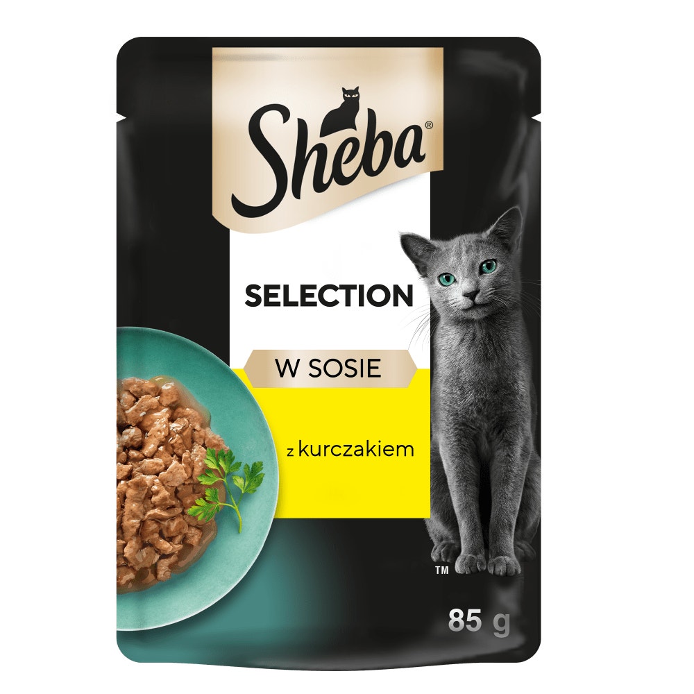 SHEBA® Selection z kurczakiem w sosie, szaszetka 85 g - 1
