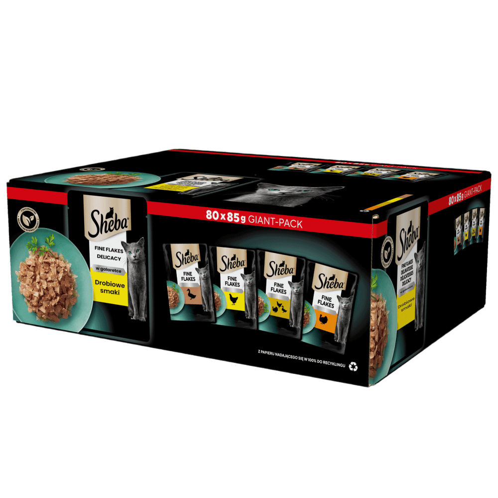 SHEBA® Delicacy Drobiowe Smaki w galaretce 80x85 g - 1