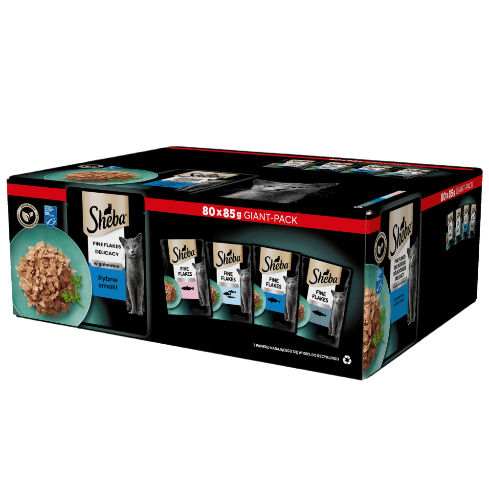 SHEBA® Delicacy Rybne Smaki w galaretce 80x85 g - 1