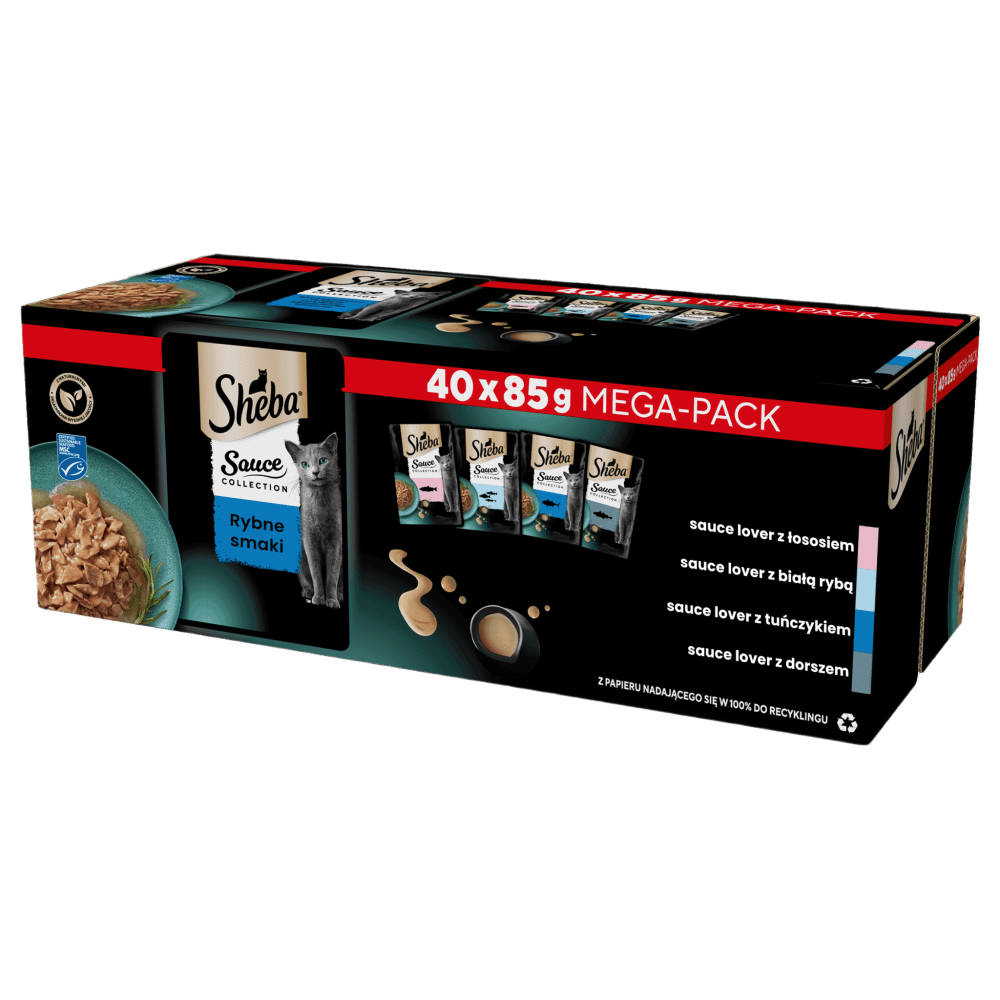 SHEBA® Sauce Collection Rybne Smaki w sosie 40x85 g - 1