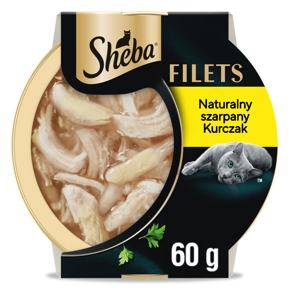 SHEBA® Filets z kurczakiem w sosie, tacka 60 g - 1