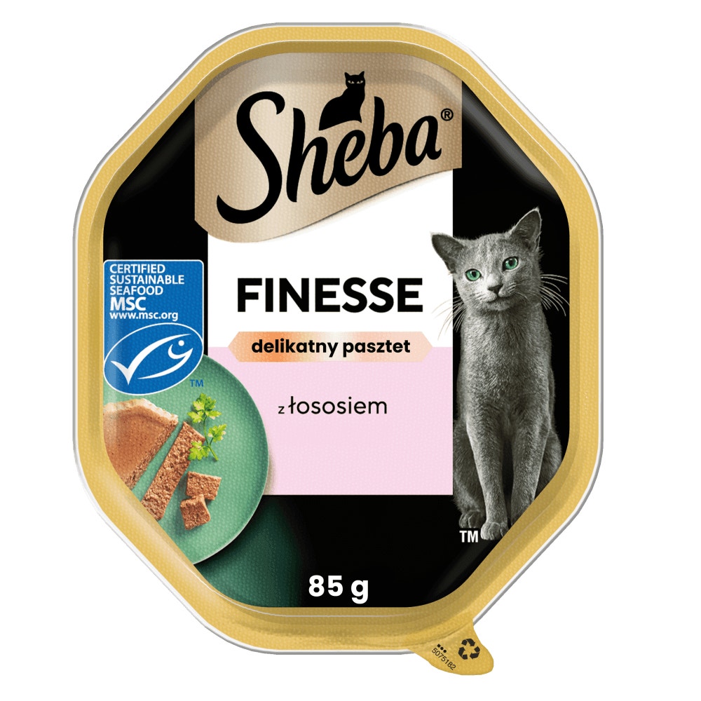 SHEBA® Finesse z Łososiem w delikatnym pasztecie 85 g - 1