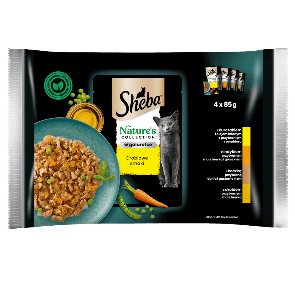SHEBA® Nature's Collection Drobiowe Smaki w galaretce 4 & 40x85 g - 1