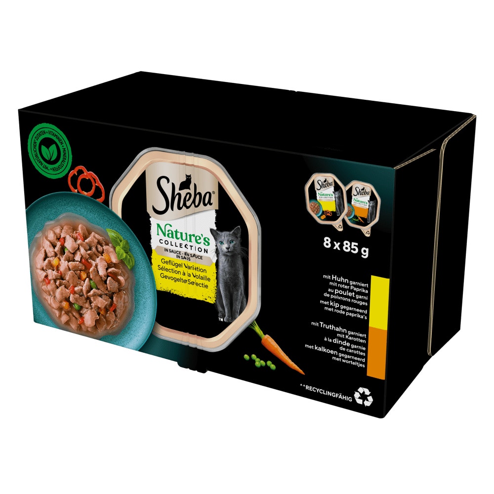SHEBA® Nature's Collection Drobiowe Smaki w sosie 8x85 g - 1